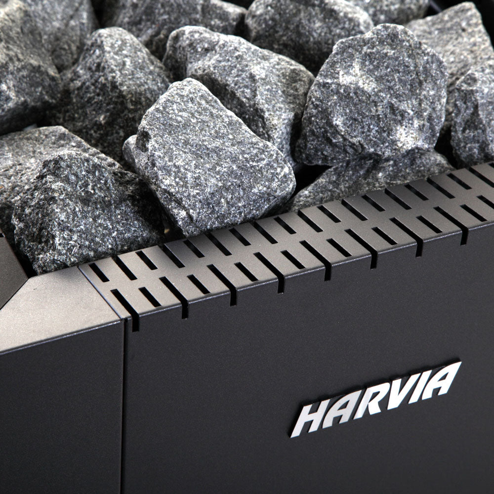Harvia Linear 16 Wood Sauna Stove – 17.9kW, Black