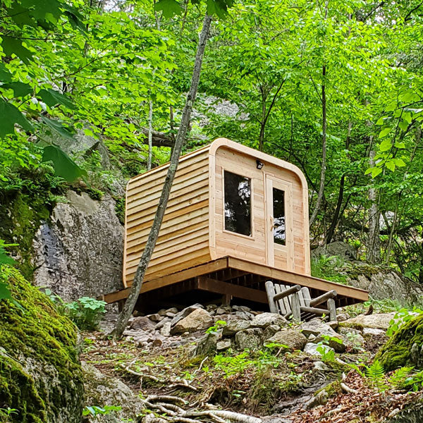 Leisurecraft Canadian Timber CT Luna Sauna| Premium 4-Person Outdoor Sauna