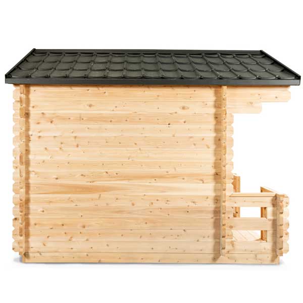 Leisurecraft CT Georgian Cabin Sauna with Porch| Premium 6-Person Outdoor Sauna