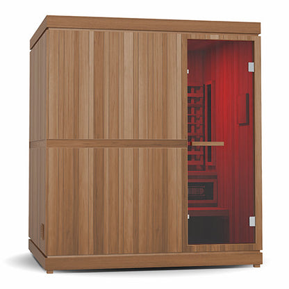 Finnmark FD-5 Trinity XL Infrared & Steam Sauna Combo | 4 Person Home Sauna with Harvia Heater