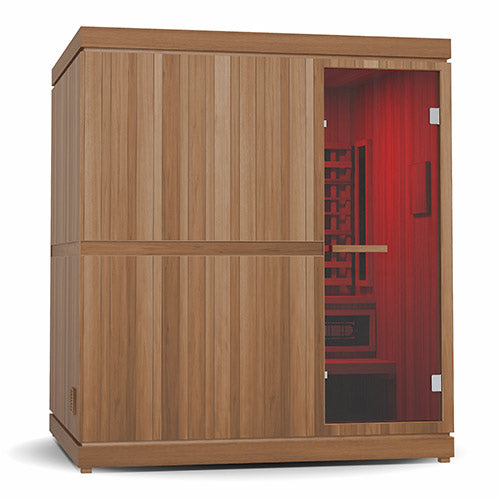 Finnmark FD-5 Trinity XL Infrared & Steam Sauna Combo | 4 Person Home Sauna with Harvia Heater
