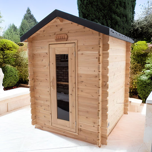 Leisurecraft CT Granby Cabin Sauna|Premium 3-Person Outdoor Sauna