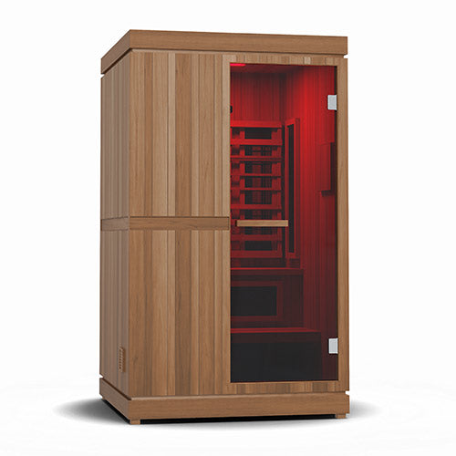 Finnmark FD-4 Trinity Infrared & Steam Sauna Combo | 2 Person Home Sauna with Harvia Heater