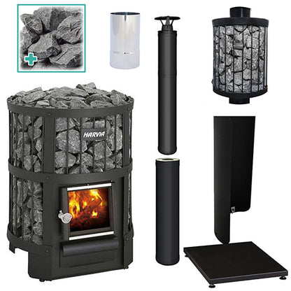 Harvia Legend 150 BK WH Sauna Stove Package
