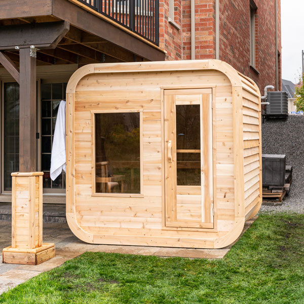Leisurecraft Canadian Timber CT Luna Sauna| Premium 4-Person Outdoor Sauna