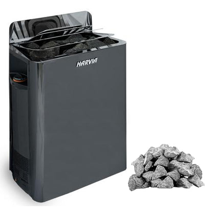 Harvia The Wall SW80 Sauna Heater Package (Black)