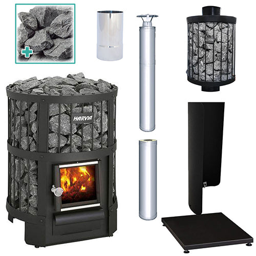 Harvia Legend 150 SS WH Sauna Stove Package