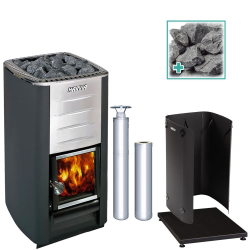Harvia M3 SS Sauna Stove Package