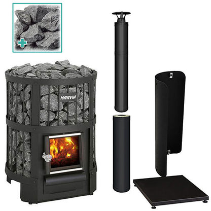 Harvia Legend 150 BK Sauna Stove Package