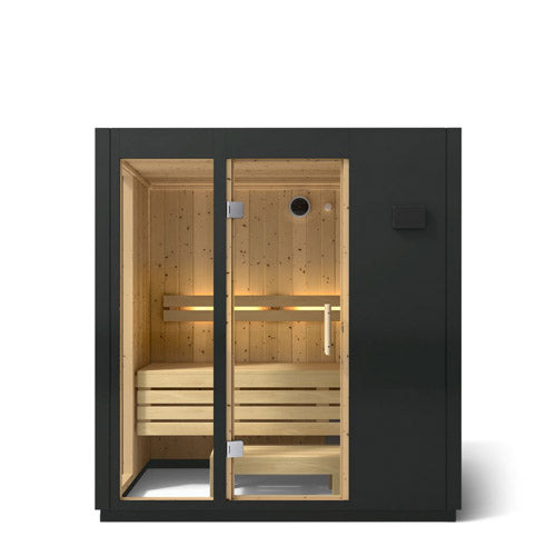 Kohler C1 3 Person Indoor Sauna | Graphite Grey Luxury Home Sauna