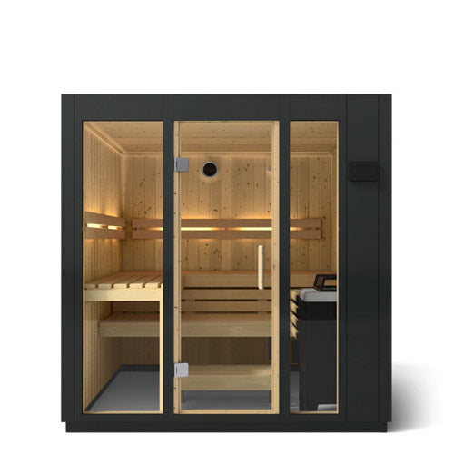 Kohler C1 5 Person Indoor Sauna | Large Luxury Graphite Grey Sauna