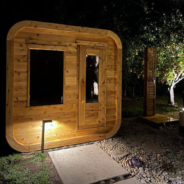 Leisurecraft Canadian Timber CT Luna Sauna| Premium 4-Person Outdoor Sauna
