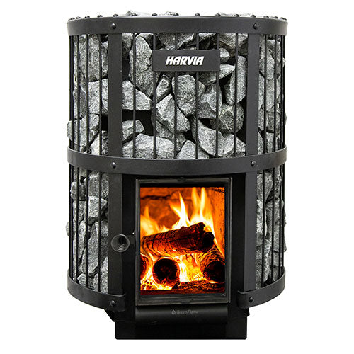 Harvia GreenFlame 240 Wood-Burning Sauna Stove