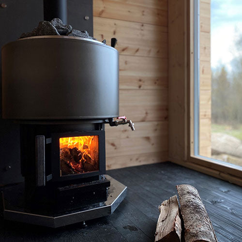 Narvi Luosto VS  Wood-Burning Sauna Stove with Water Tank