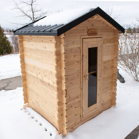 Leisurecraft CT Granby Cabin Sauna|Premium 3-Person Outdoor Sauna
