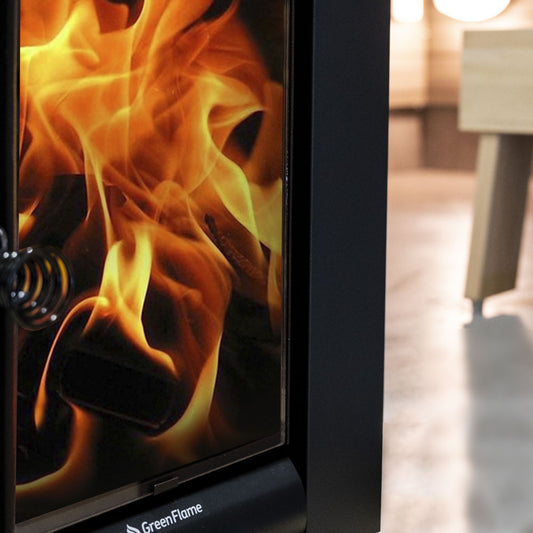 Harvia Linear 22 GreenFlame ES Wood-Burning Sauna Stove with Water Tank