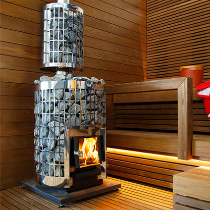 Harvia Cilindro 16 Wood-Burning Sauna Stove – 16kW Stainless Steel Heater