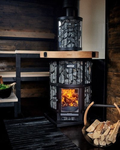 Harvia GreenFlame 240 Wood-Burning Sauna Stove