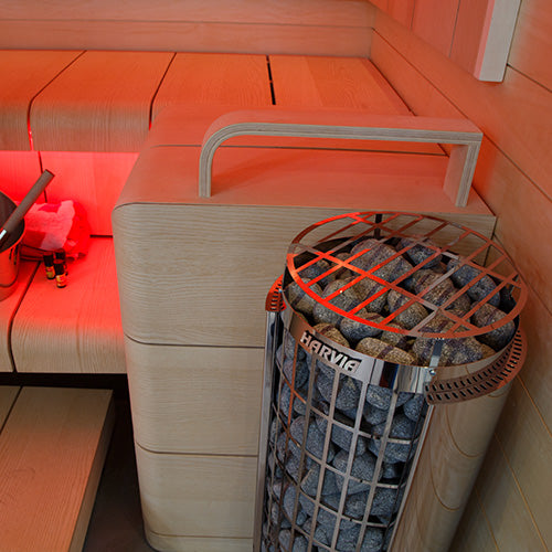 Harvia Cilindro PC60E  Cilindro Half Series 6kW Stainless Steel Sauna Heater