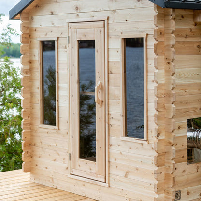 Leisurecraft CT Georgian Cabin Sauna | Premium 6-Person Outdoor Sauna