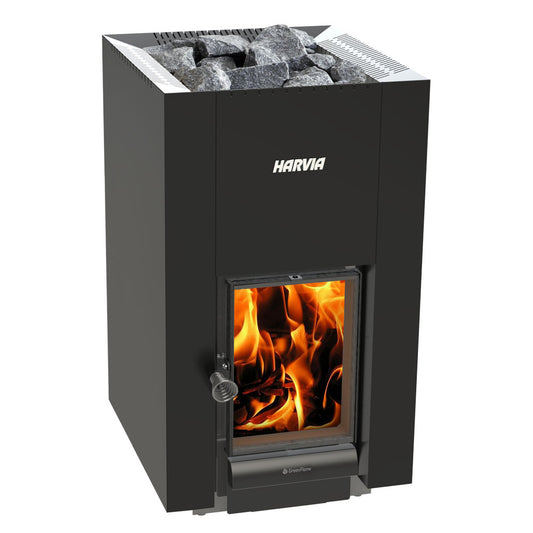 Harvia Linear 22 GreenFlame Wood-Burning Sauna Stove