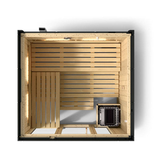 Kohler C1 5 Person Indoor Sauna | Large Luxury Graphite Grey Sauna