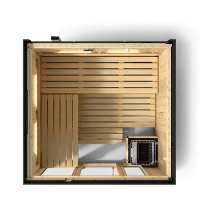 Kohler C1 5 Person Indoor Sauna | Large Luxury Graphite Grey Sauna
