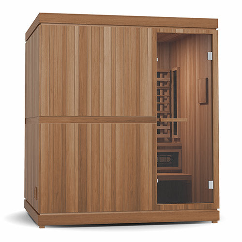 Finnmark FD-5 Trinity XL Infrared & Steam Sauna Combo | 4 Person Home Sauna with Harvia Heater