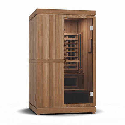 Finnmark FD-4 Trinity Infrared & Steam Sauna Combo | 2 Person Home Sauna with Harvia Heater