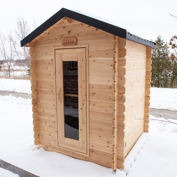 Leisurecraft CT Granby Cabin Sauna|Premium 3-Person Outdoor Sauna