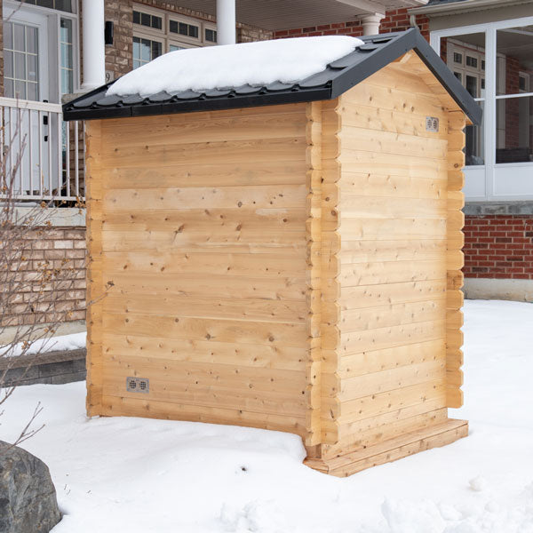 Leisurecraft CT Granby Cabin Sauna|Premium 3-Person Outdoor Sauna