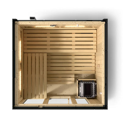 Kohler C1 5 Person Indoor Sauna | Large Luxury Graphite Grey Sauna