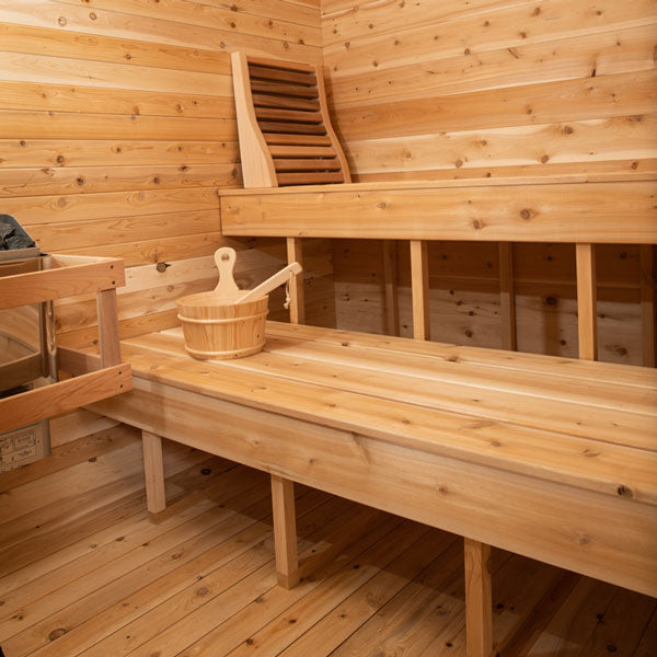 Leisurecraft Canadian Timber CT Luna Sauna| Premium 4-Person Outdoor Sauna