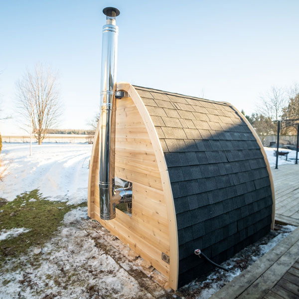 Leisurecraft CT MiniPOD Sauna| Premium 4-Person Outdoor Sauna