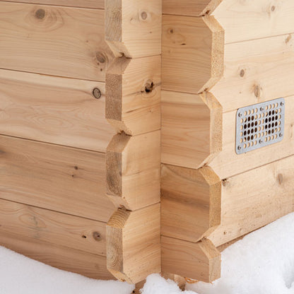 Leisurecraft CT Granby Cabin Sauna|Premium 3-Person Outdoor Sauna
