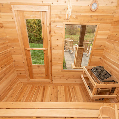 Leisurecraft Canadian Timber CT Luna Sauna| Premium 4-Person Outdoor Sauna