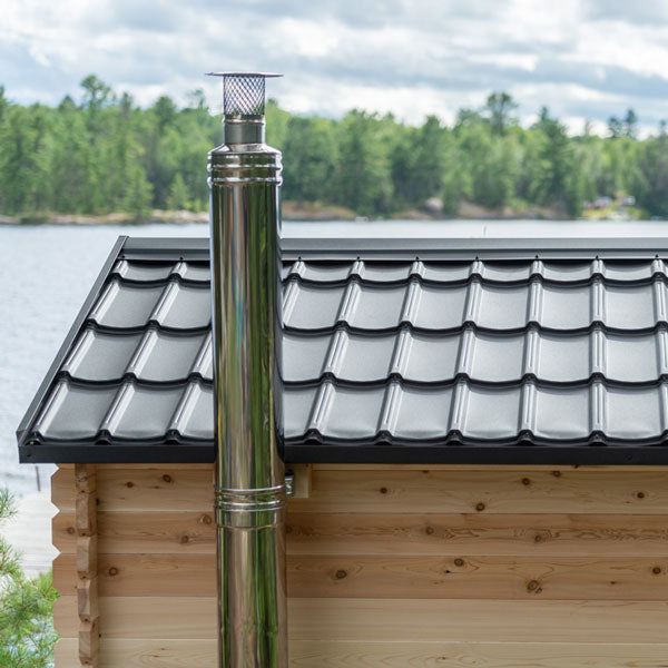Leisurecraft CT Georgian Cabin Sauna | Premium 6-Person Outdoor Sauna
