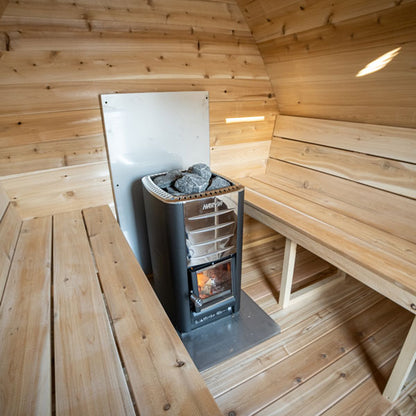 Leisurecraft CT MiniPOD Sauna| Premium 4-Person Outdoor Sauna