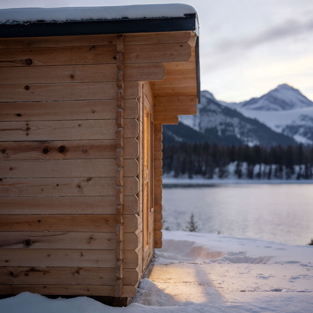 Leisurecraft Canadian Timber CT Palmer Cabin Sauna| Premium 4-Person Outdoor Sauna