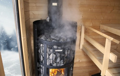 Harvia GreenFlame 240 Wood-Burning Sauna Stove