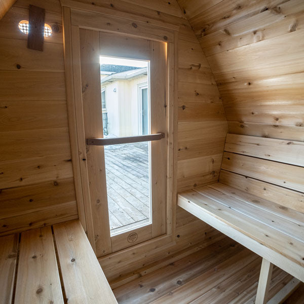 Leisurecraft CT MiniPOD Sauna| Premium 4-Person Outdoor Sauna