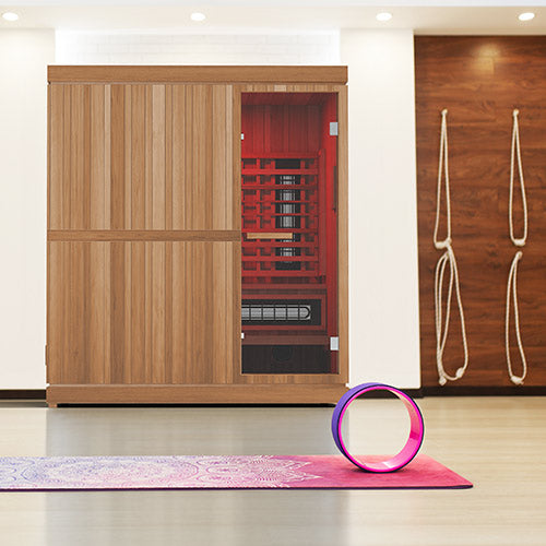 Finnmark FD-5 Trinity XL Infrared & Steam Sauna Combo | 4 Person Home Sauna with Harvia Heater