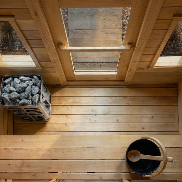 Leisurecraft Canadian Timber CT Palmer Cabin Sauna| Premium 4-Person Outdoor Sauna