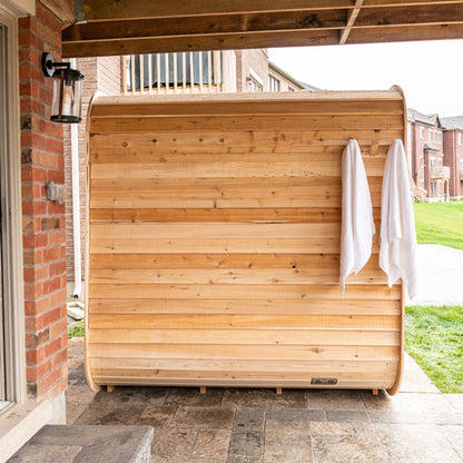 Leisurecraft Canadian Timber CT Luna Sauna| Premium 4-Person Outdoor Sauna