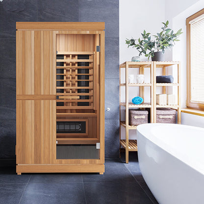 Finnmark FD-4 Trinity Infrared & Steam Sauna Combo | 2 Person Home Sauna with Harvia Heater