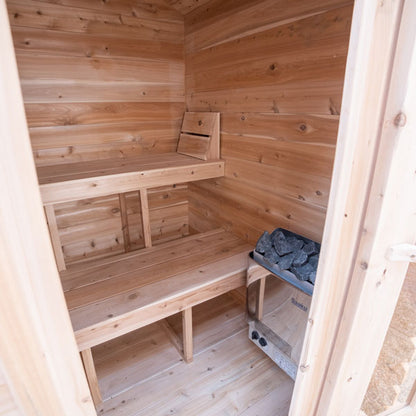 Leisurecraft CT Granby Cabin Sauna|Premium 3-Person Outdoor Sauna