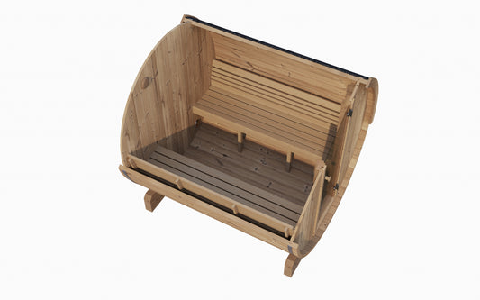 SaunaLife Model E8 Sauna Barrel | ERGO Series 6-Person Sauna