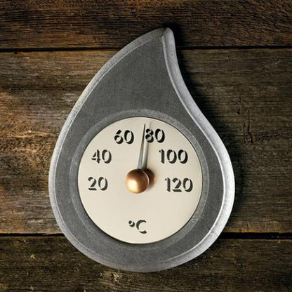 Hukka Pisarainen Soapstone Sauna Thermometer (Droplet)