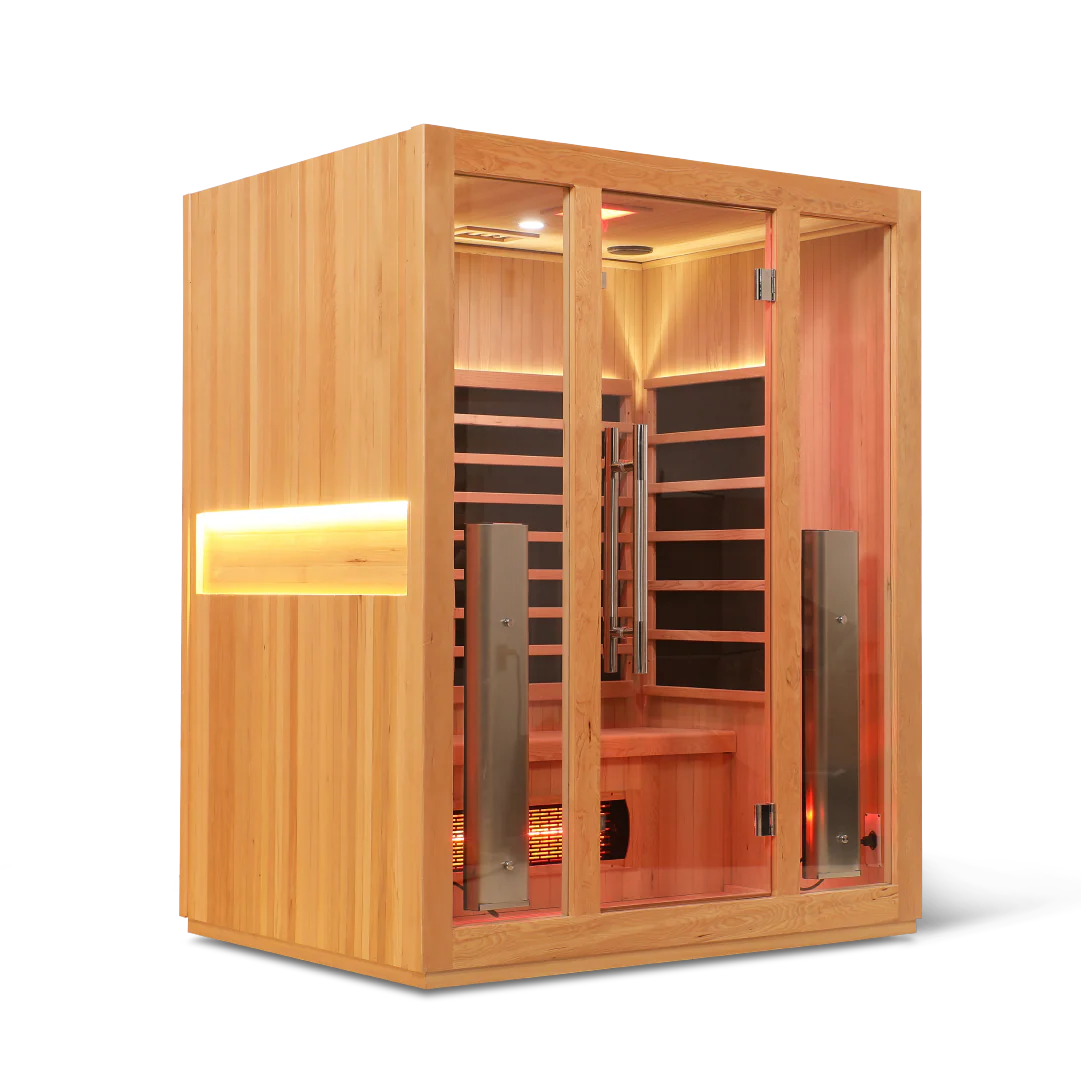 HealthSmart 3 Person Full Spectrum "Smart" WIFI Infrared Sauna