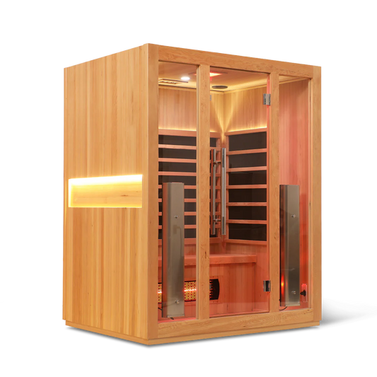 HealthSmart 3 Person Full Spectrum "Smart" WIFI Infrared Sauna